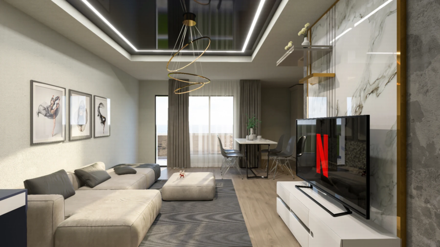 Apartament 2 camere Tip 7 O.B.A. Luxury Plus Constanta - imagine 2