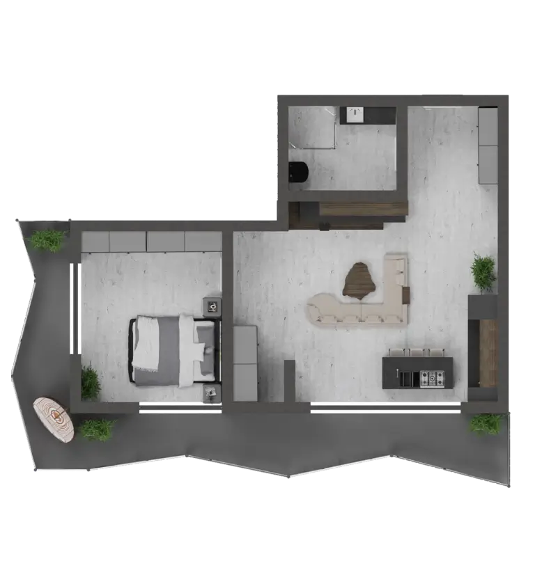 Apartamente noi in Mamaia Nord cu 2 camere si vedere la mare