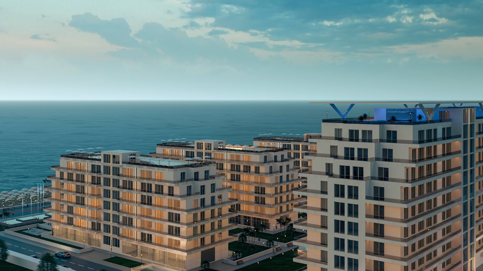 O.B.A. By The SEA – rezidențial premium la 20 m de plajă, cu piscine, Sky Bar și parcări subterane