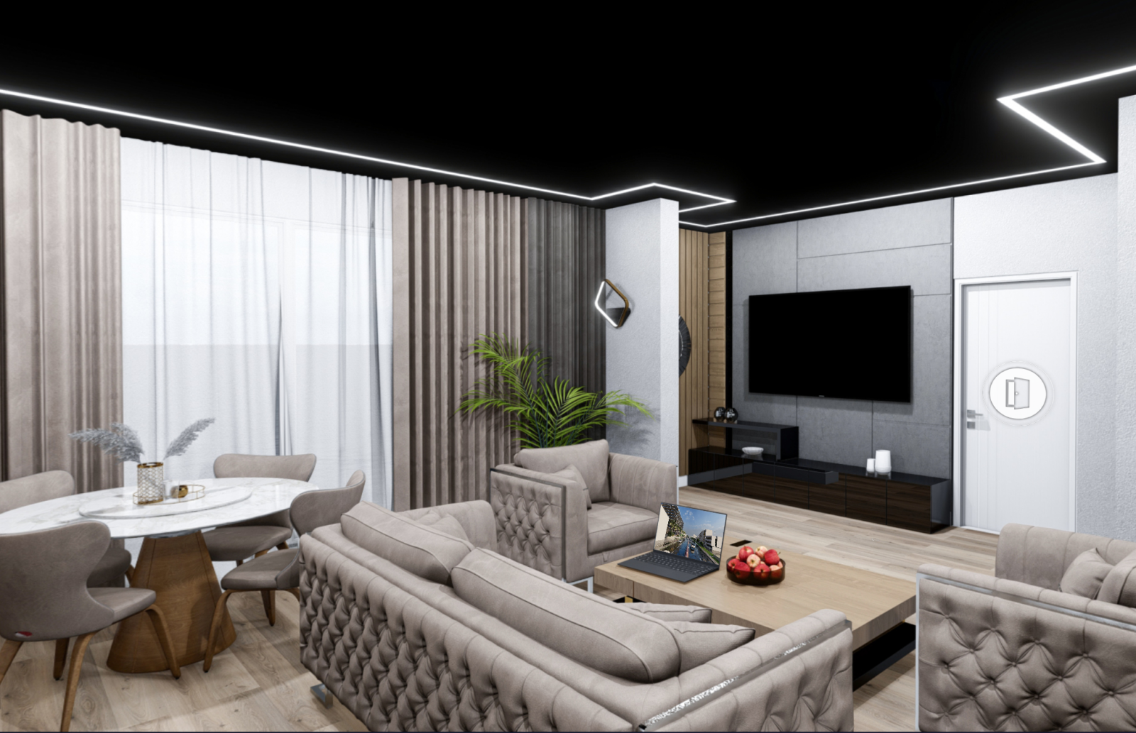 Apartament 2 camere 85.85 mp în O.B.A. Tower – apartamente Mamaia Nord